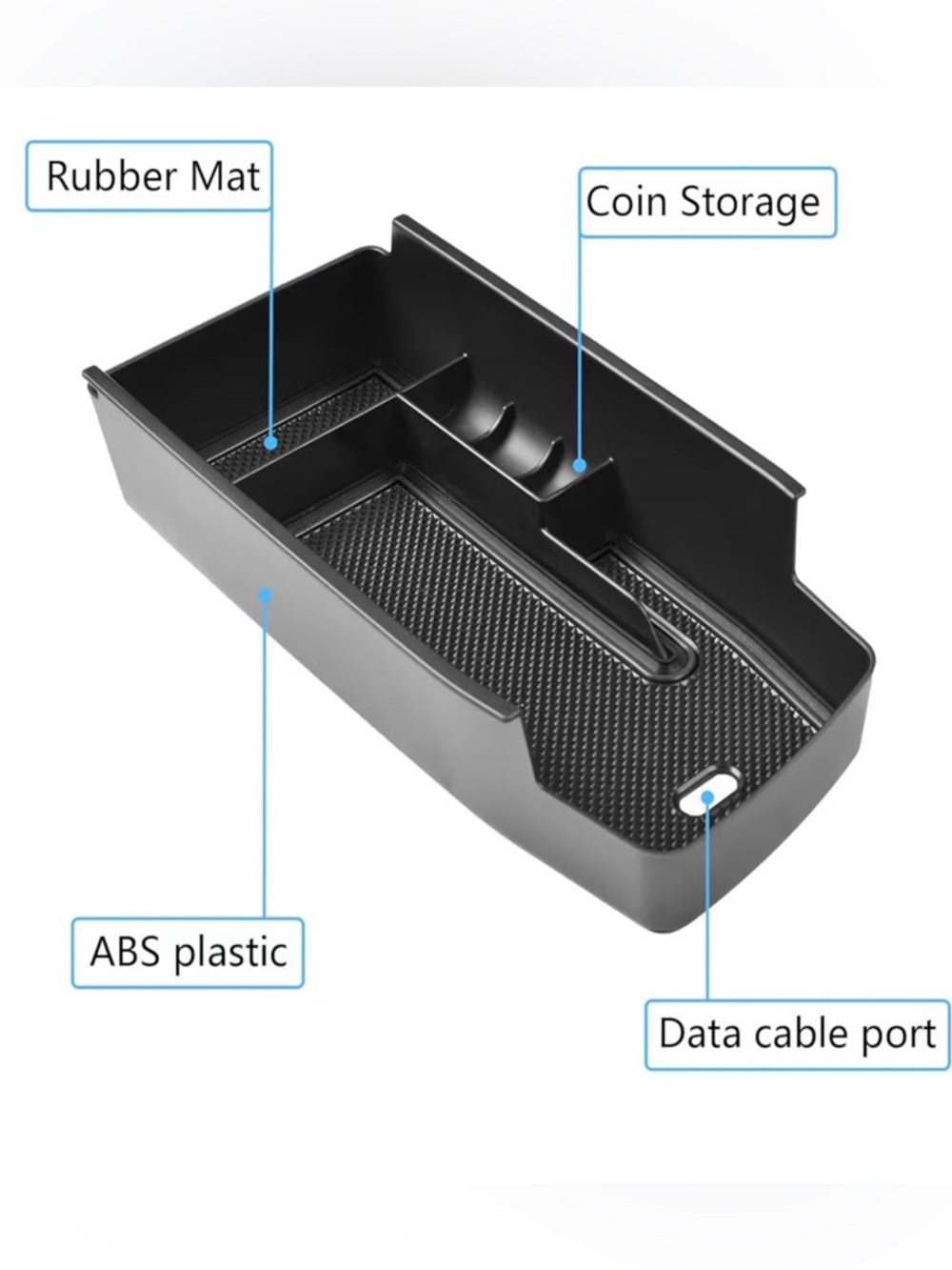 2023 Chevy bolt EV Black Center Console Organizer